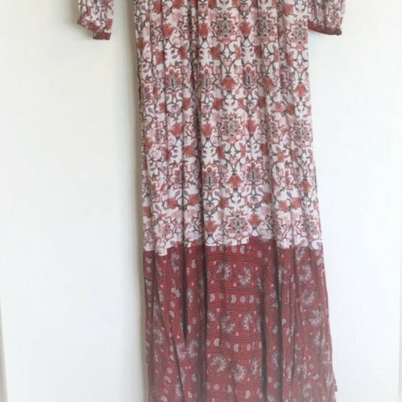 TIGERLILY Hamilton Red Boho Long Sleeve Maxi Dress RRP$270 - Picture 16 of 16